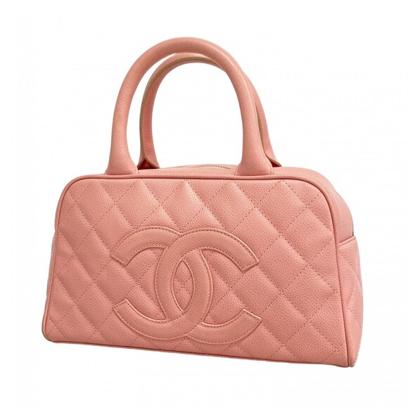 CHANEL Handbags - Chanel Matelassé handbag, caviar leather, pink, women's.